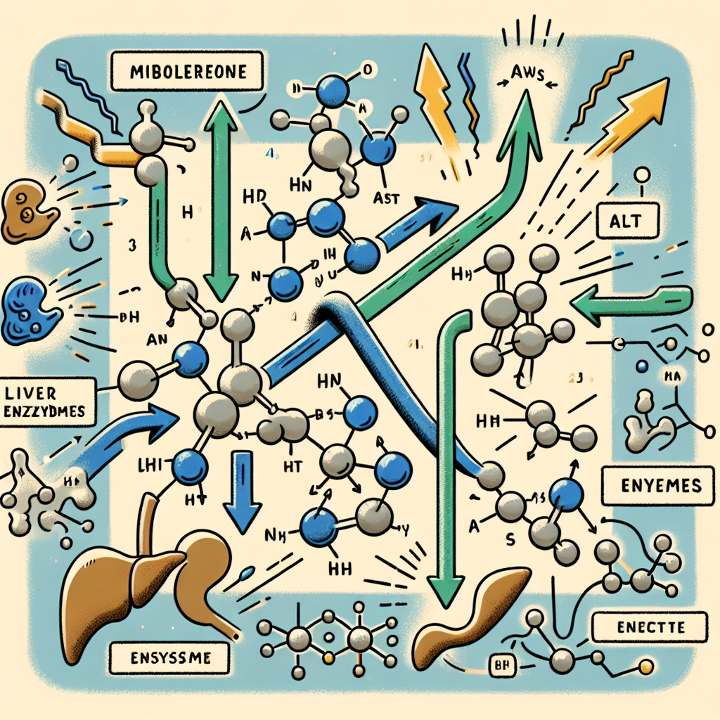 How mibolerone affects liver enzymes (alt, ast)