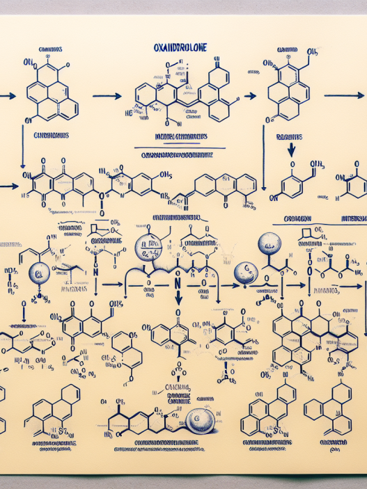 Synthesis pathway of oxandrolone