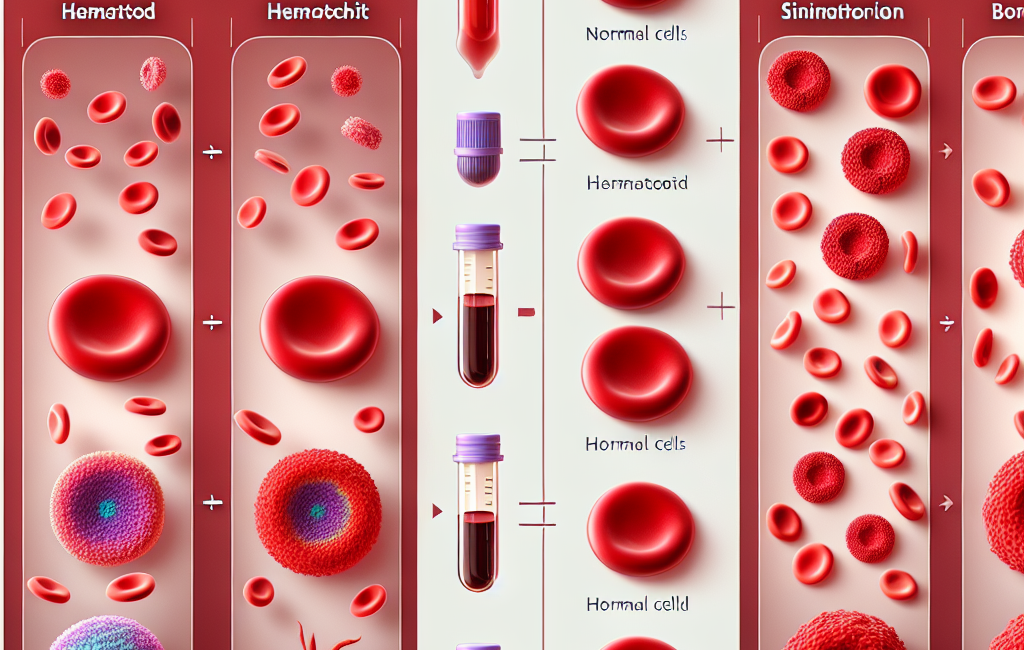 Hematocrit and red blood cell changes from sintol