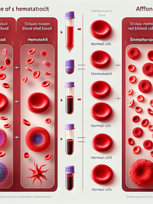 Hematocrit and red blood cell changes from sintol